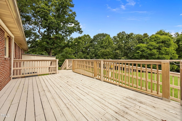1105 Fontaine Rd, Roxboro, NC 27574 - wooden terrace featuring view of scattered trees