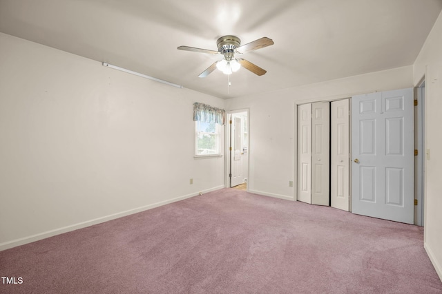 1105 Fontaine Rd, Roxboro, NC 27574 - unfurnished bedroom with carpet flooring, a closet, and ceiling fan