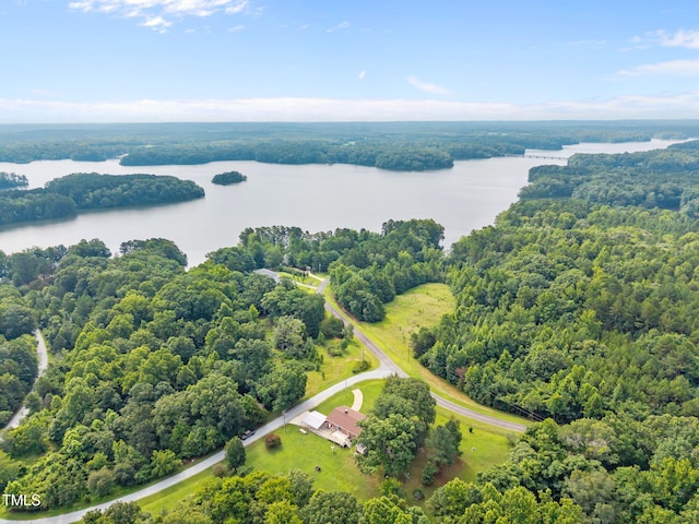 1105 Fontaine Rd, Roxboro, NC 27574 - bird's eye view of a large body of water and a forest