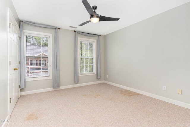 4060 Barton Park Pl, Raleigh, NC 27613 - carpeted empty room with a ceiling fan and baseboards