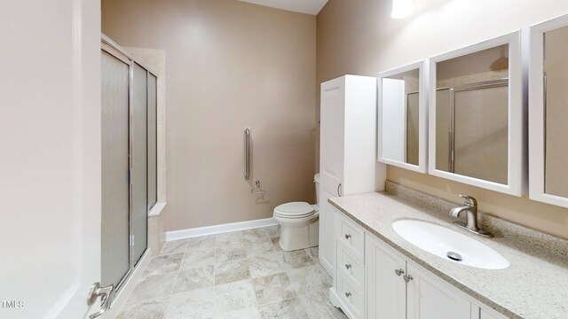 112 Salmon River Dr, Durham, NC 27705 - full bathroom featuring vanity and a stall shower