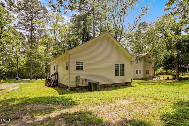 116 Justice St, Chapel Hill, NC 27516 - view of home's exterior featuring crawl space and a yard