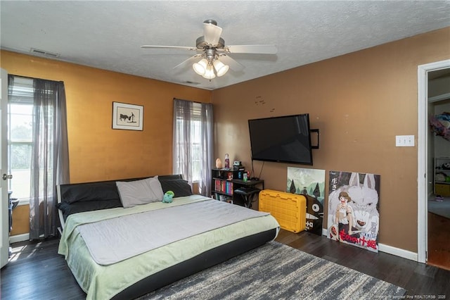109 Hayes Ct, Raeford, NC 28376 - bedroom with wood finished floors and ceiling fan