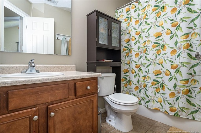 109 Hayes Ct, Raeford, NC 28376 - bathroom with vanity and tile patterned floors