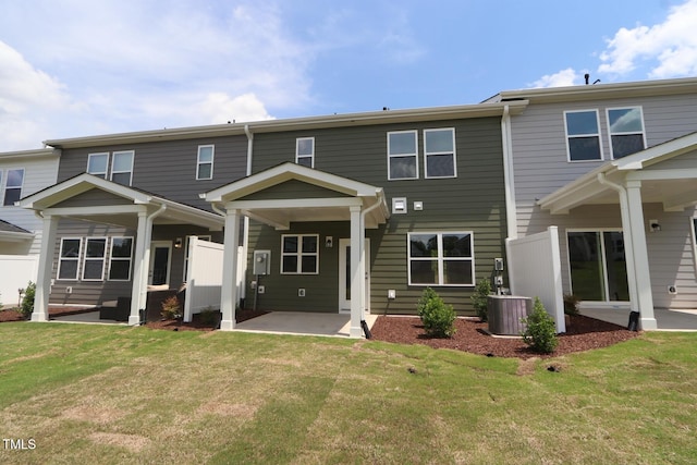1218 Tredenham Way, Durham, NC 27703 - rear view of property featuring a patio and a yard