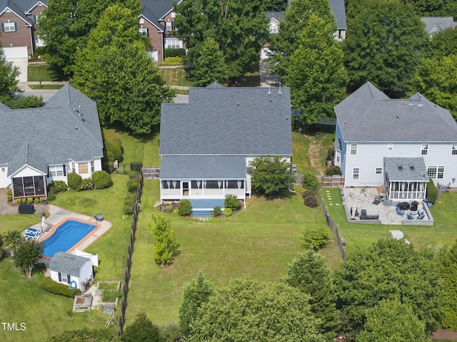 9220 Cornwell Dr, Wake Forest, NC 27587 - aerial perspective of suburban area