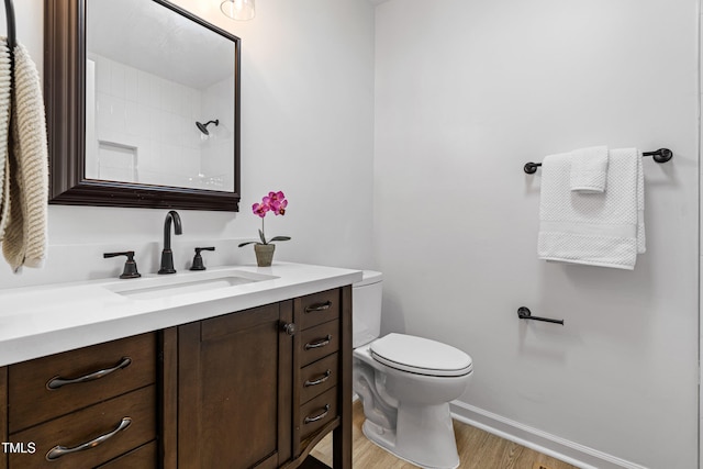 4349 Pickwick Dr, Raleigh, NC 27613 - full bath featuring vanity and wood finished floors