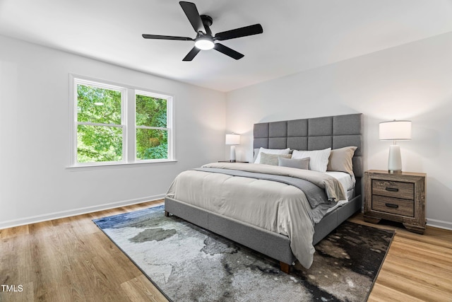 4349 Pickwick Dr, Raleigh, NC 27613 - bedroom featuring wood finished floors and ceiling fan