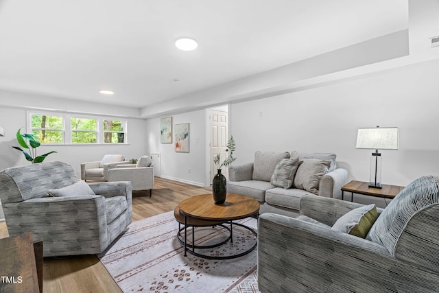 4349 Pickwick Dr, Raleigh, NC 27613 - living area with light wood-type flooring and recessed lighting