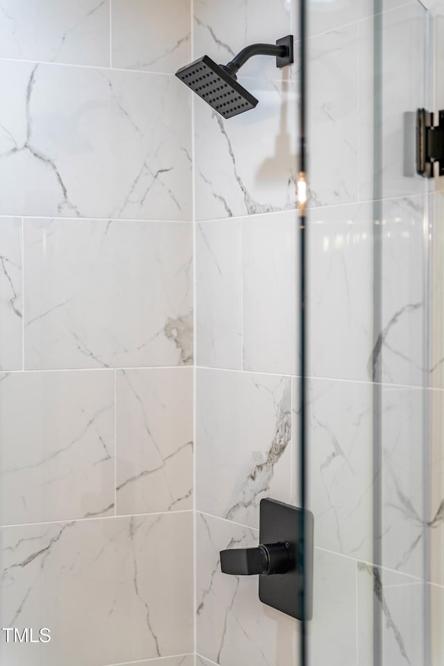 4349 Pickwick Dr, Raleigh, NC 27613 - bathroom with a marble finish shower