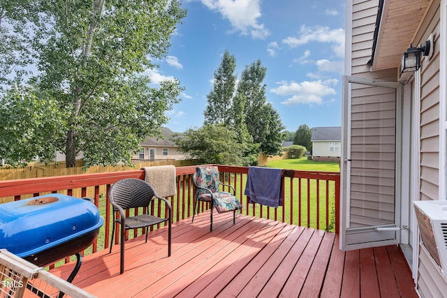 432 Barn View Ct, Fuquay Varina, NC 27526 - wooden terrace with a grill