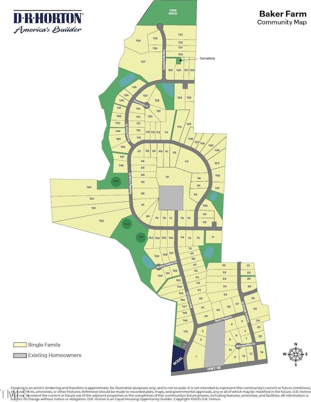 170 Babbling Creek Dr, Youngsville, NC 27596 - map of parcels