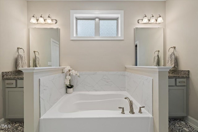 824 Stanly House St, Wake Forest, NC 27587 - bathroom with a bath and vanity