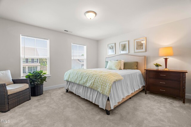 1321 White Spruce Dr, Willow Springs, NC 27592 - bedroom featuring light colored carpet and baseboards