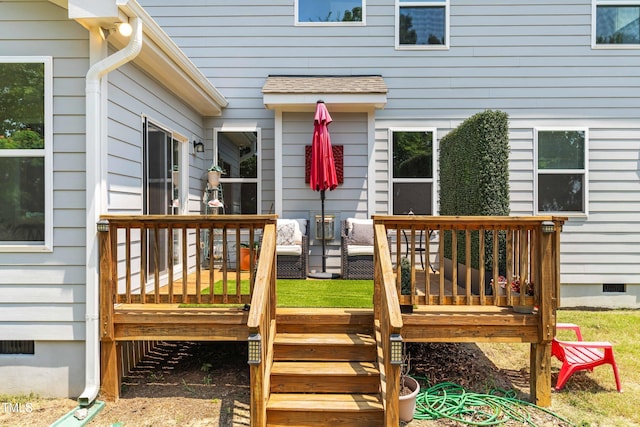 1321 White Spruce Dr, Willow Springs, NC 27592 - view of wooden terrace