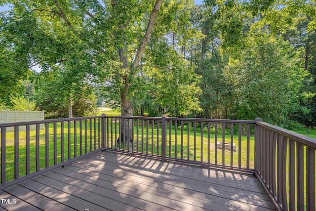 4140 Willow Haven Ct, Raleigh, NC 27616 - deck with view of scattered trees