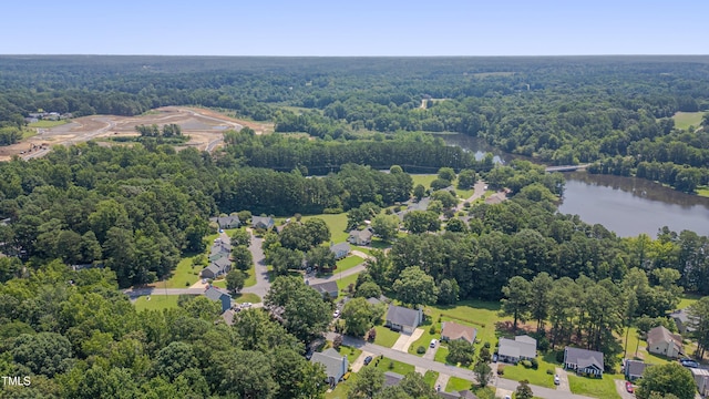 4140 Willow Haven Ct, Raleigh, NC 27616 - aerial view of property's location with a large body of water and nearby suburban area