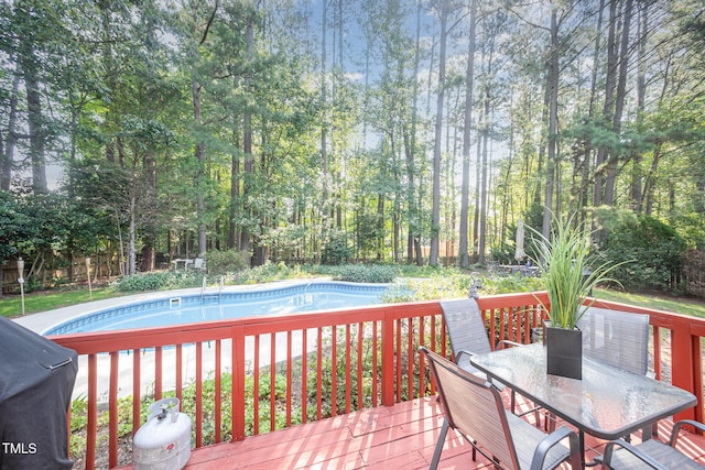 302 Caraway Ln, Cary, NC 27519 - deck with outdoor dining space and grilling area