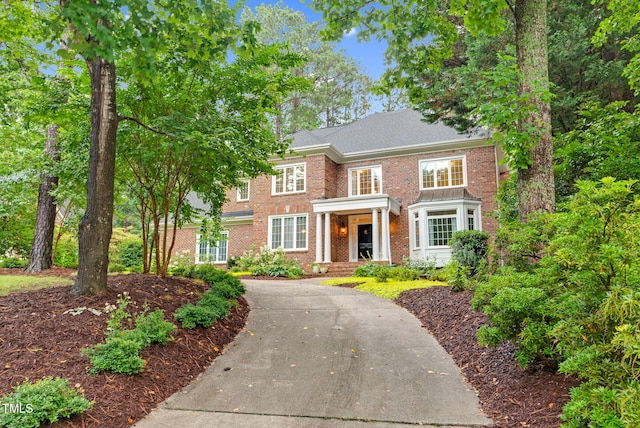 105 Bathgate Ln, Cary, NC 27513 - georgian-style home featuring brick siding