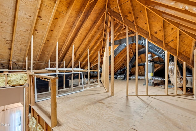105 Bathgate Ln, Cary, NC 27513 - unfinished attic featuring water heater