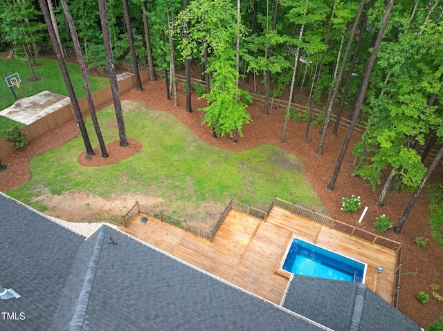 105 Bathgate Ln, Cary, NC 27513 - aerial view of a pool area