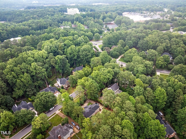 105 Bathgate Ln, Cary, NC 27513 - drone / aerial view of a heavily wooded area