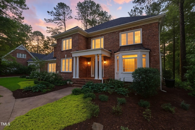105 Bathgate Ln, Cary, NC 27513 - colonial house with brick siding