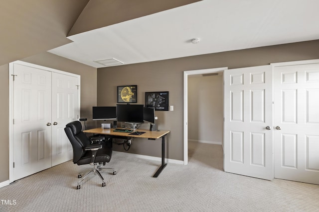 8205 Rolling Glenn Dr, Raleigh, NC 27616 - office area featuring carpet flooring and baseboards