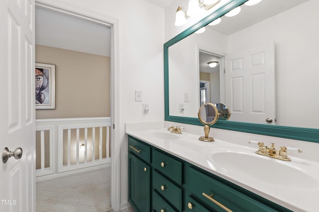8205 Rolling Glenn Dr, Raleigh, NC 27616 - full bath with double vanity