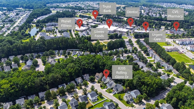 8205 Rolling Glenn Dr, Raleigh, NC 27616 - view of property location with nearby suburban area