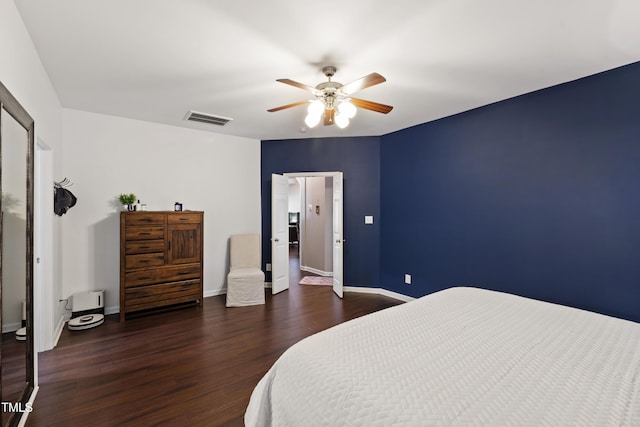 8205 Rolling Glenn Dr, Raleigh, NC 27616 - bedroom with wood finished floors and ceiling fan
