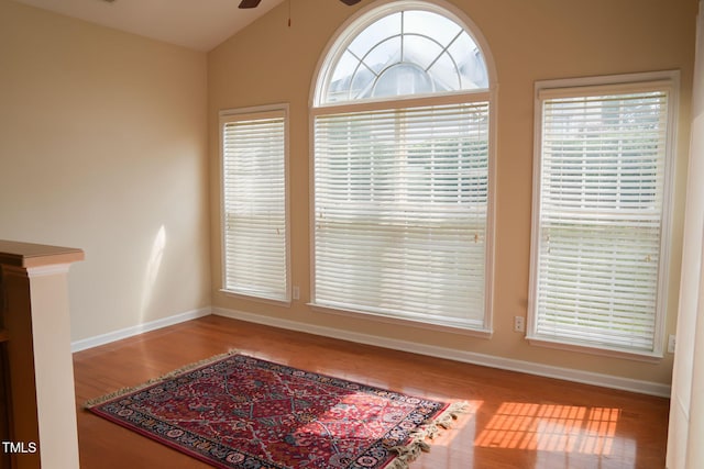 3423 Van Hessen Dr, Raleigh, NC 27614 - detailed view of a ceiling fan and wood finished floors