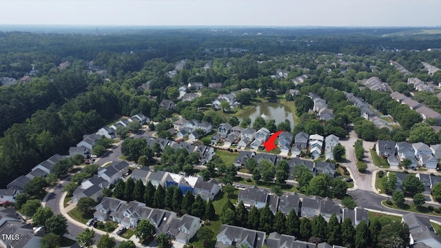 3423 Van Hessen Dr, Raleigh, NC 27614 - aerial view of property's location featuring nearby suburban area and a nearby body of water