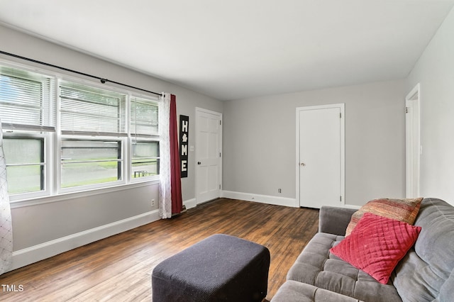 1015 S 1st St, Smithfield, NC 27577 - living room featuring wood finished floors and baseboards