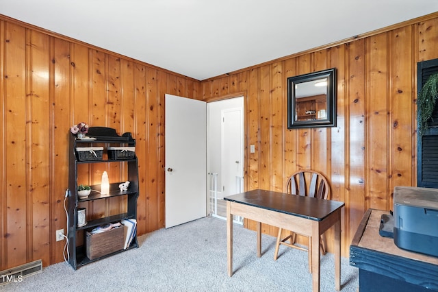 1015 S 1st St, Smithfield, NC 27577 - carpeted office featuring wood walls