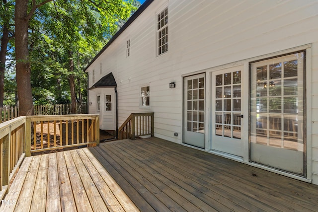 1609 Falls Ct, Raleigh, NC 27615 - view of wooden terrace