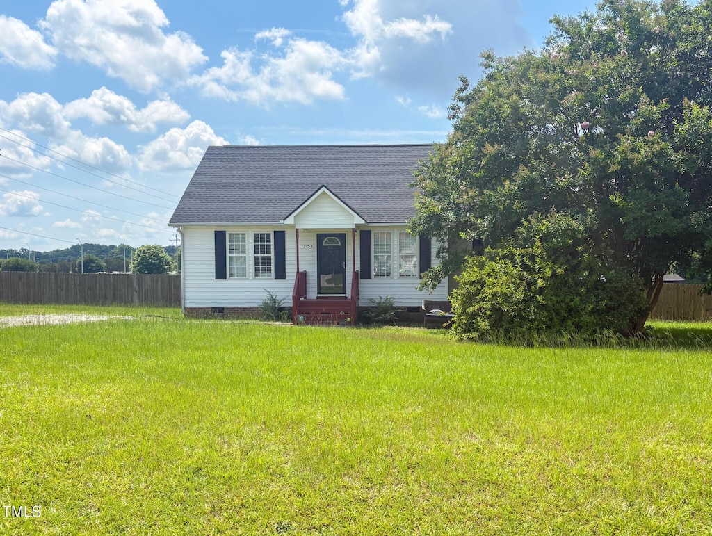 2155 Polenta Rd, Clayton, NC 27520 - view of front of house with crawl space and a shingled roof