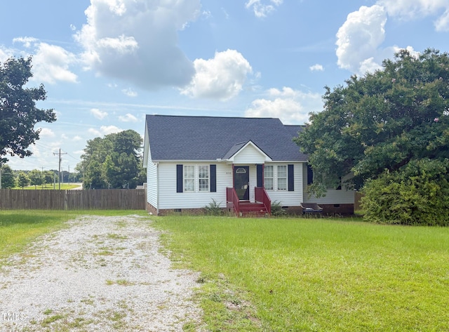 2155 Polenta Rd, Clayton, NC 27520 - view of front facade featuring crawl space, roof with shingles, and driveway