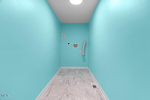 509 S Mckay Ave, Dunn, NC 28334 - washroom with hookup for an electric dryer and hookup for a washing machine