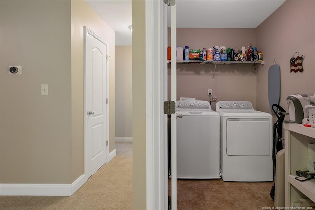 123 Sorrel Ct, Raeford, NC 28376 - laundry area featuring washer and dryer and baseboards