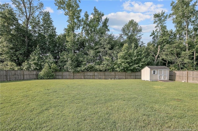 123 Sorrel Ct, Raeford, NC 28376 - fenced backyard with a storage shed