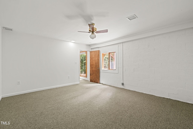 601 Wofford Rd, Durham, NC 27707 - carpeted empty room with ceiling fan and baseboards