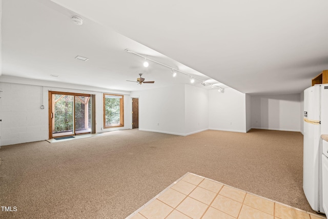 601 Wofford Rd, Durham, NC 27707 - spare room featuring light colored carpet, ceiling fan, and a smoke detector