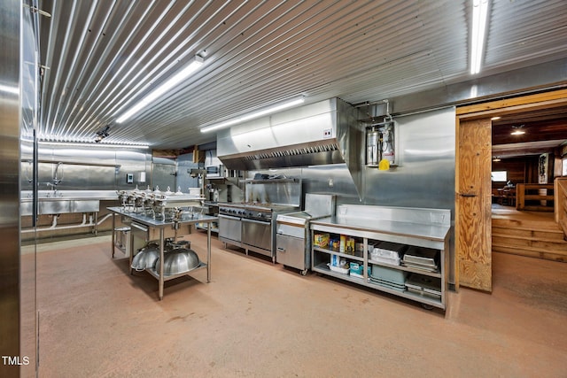 miscellaneous room featuring concrete flooring
