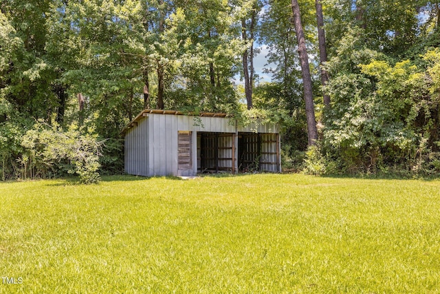 7595 Clayton Blvd Unit B, Clayton, NC 27520 - view of grassy yard with an outbuilding