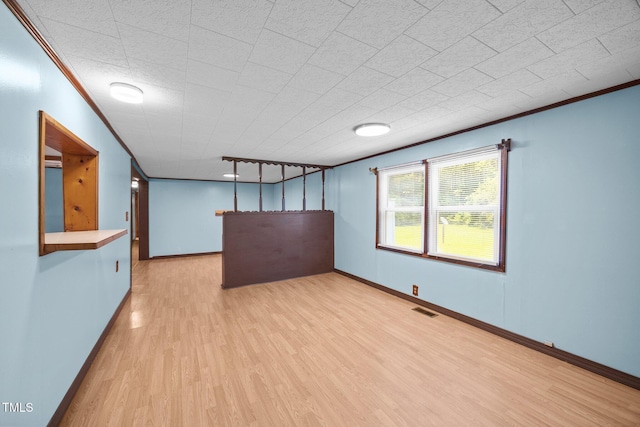 7595 Clayton Blvd Unit B, Clayton, NC 27520 - unfurnished room with light wood-style flooring and crown molding