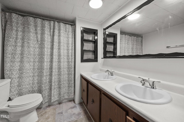 7595 Clayton Blvd Unit B, Clayton, NC 27520 - full bath featuring double vanity and curtained shower