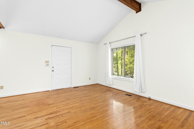 18 Frances St, Chapel Hill, NC 27517 - empty room featuring light wood-style flooring and baseboards