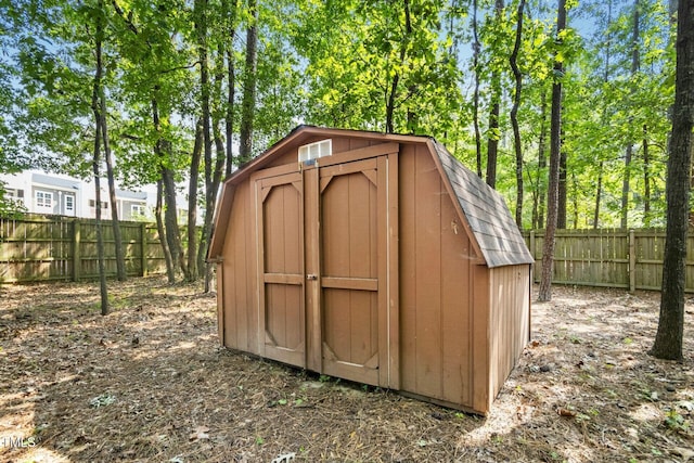 18 Frances St, Chapel Hill, NC 27517 - view of shed with a fenced backyard