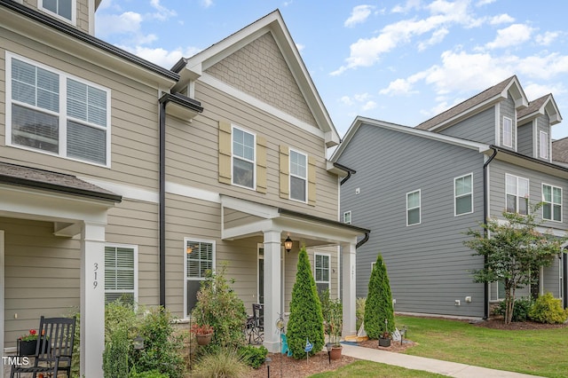 321 Conrad Ln, Wake Forest, NC 27587 - view of front of home with a front lawn